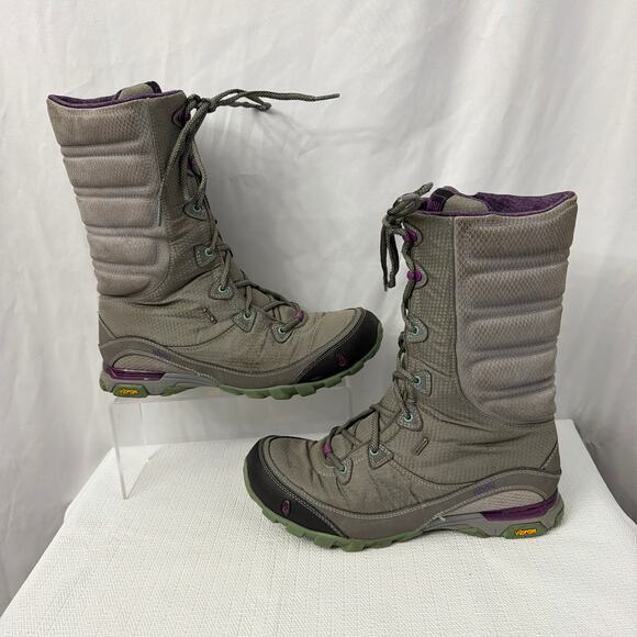 Ahnu Winter Boots Womens Size 9 Sugar Bowl Northridge Vibram Gray Waterproof - Picture 11 of 15